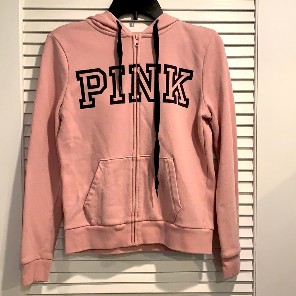 Victoria secret’s Pink, light pink zip up hoodie